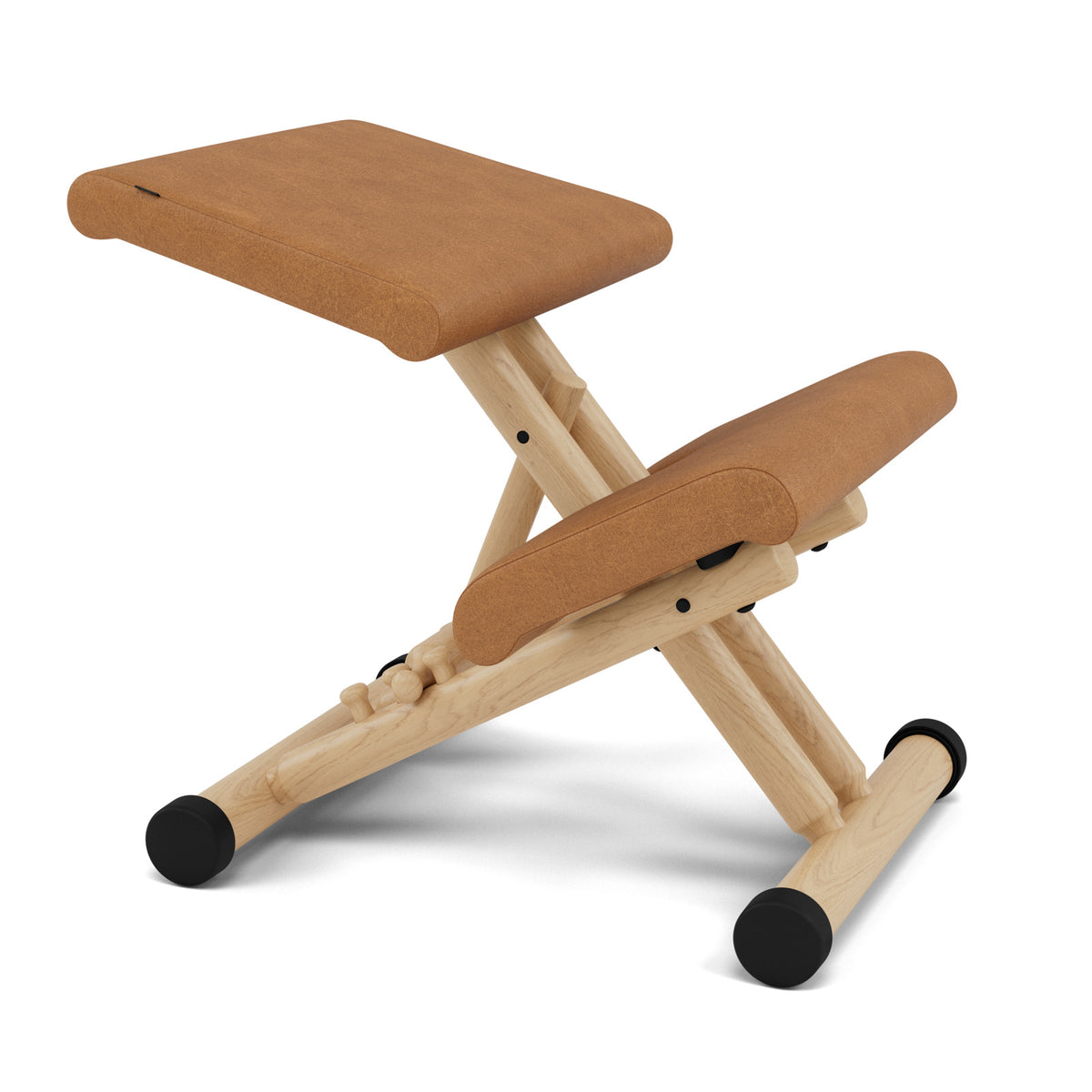 Varier Multi kniestoel - Cognac - Leder (DUNES 21000)