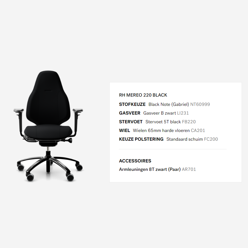 MEREO 220 - BUREAUSTOEL